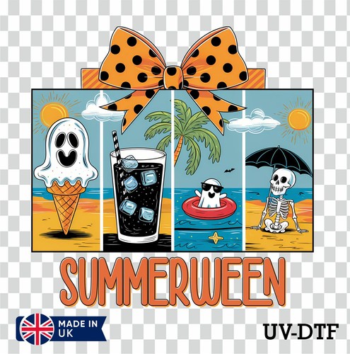 Adesivo summerween dtf - uv,